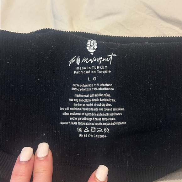 Black Ribbed Tank Top - Picture 3 of 3